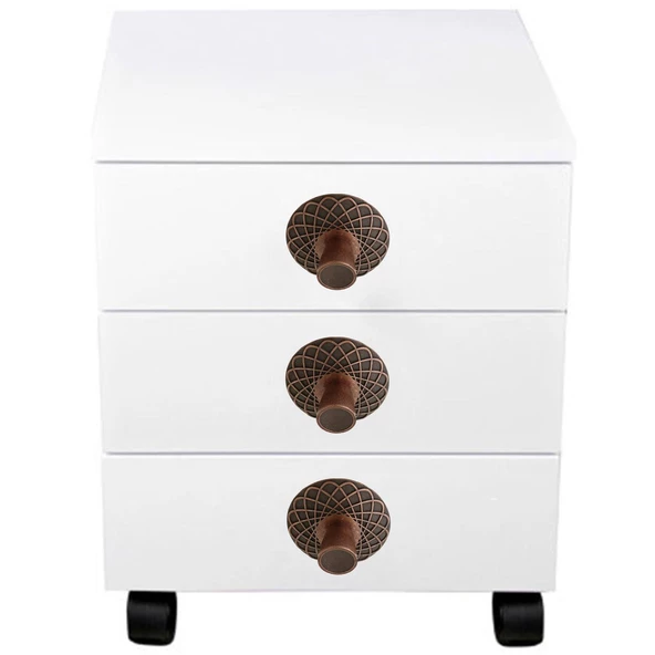 Dinar Eskitme Antik Bakır Metal (10 ADET) Mobilya Mutfak Çekmece Dolap Dolabı Kulpu Kulbu Kulpları - Resim 5