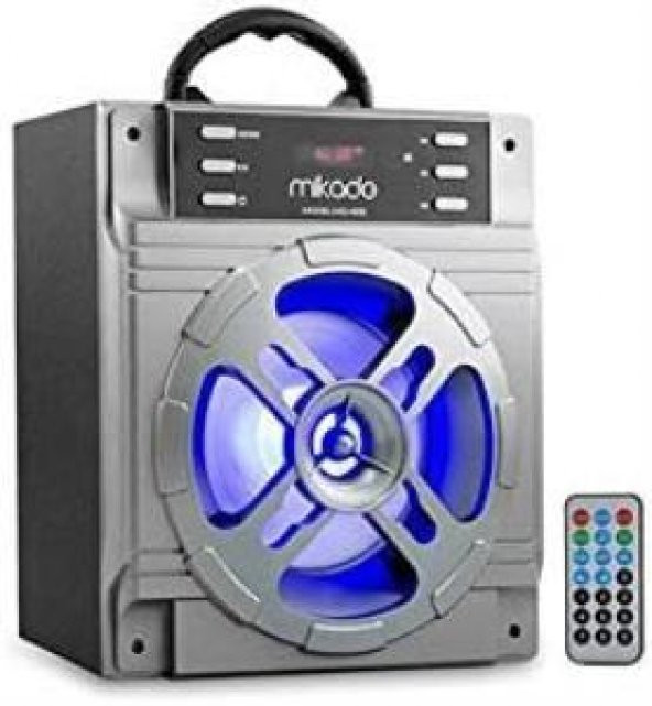 Mikado MD-455 Mikado MD-455 10W Gri Usb+SD+Fm Des outlet