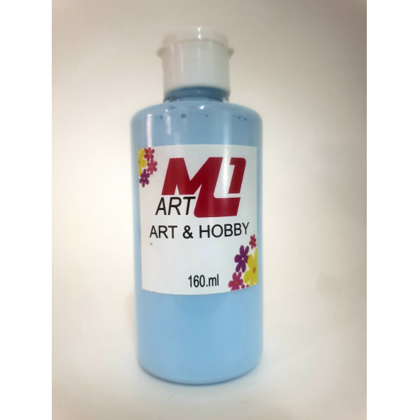 M1 ART Akrilik Boya 160.ml --9 Renk Seçeneği, Ahşap, Tuval, Seramik , Duvar ,Taş - 10