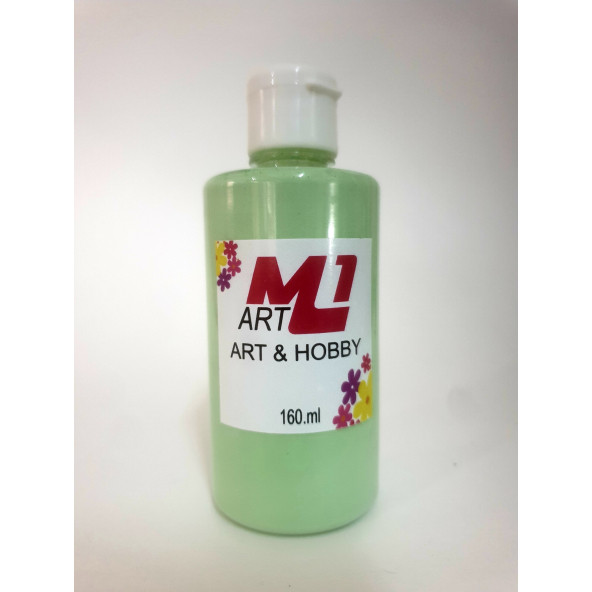 M1 ART Akrilik Boya 160.ml --9 Renk Seçeneği, Ahşap, Tuval, Seramik , Duvar ,Taş - 9
