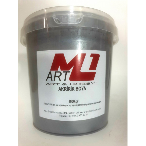 M1 ART AKRİLİK SEDEF BOYA 1kg - 5 RENK SECENEĞİ - 4