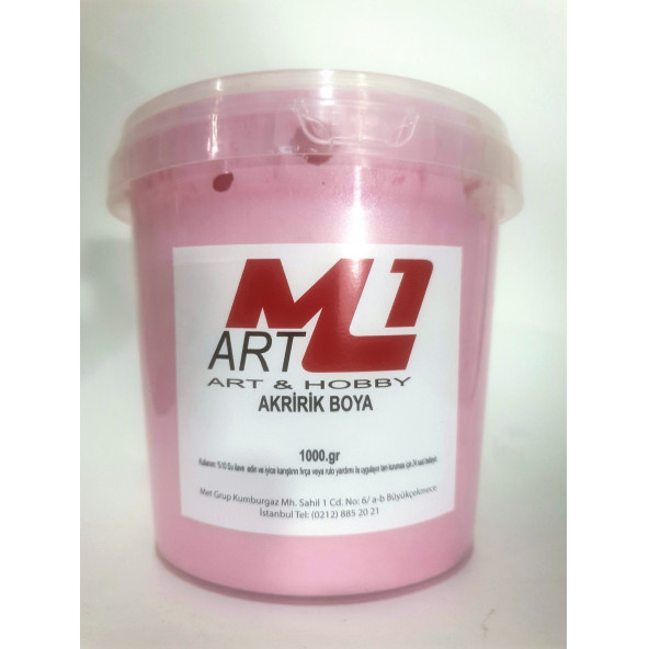 M1 ART AKRİLİK SEDEF BOYA 1kg - 5 RENK SECENEĞİ - 6