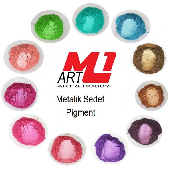 M1 METALİK SEDEF PİGMENT 5.GR-Epoksi -Poliüretan -Polyester Reçine-Mum-Kozmetik-Boya