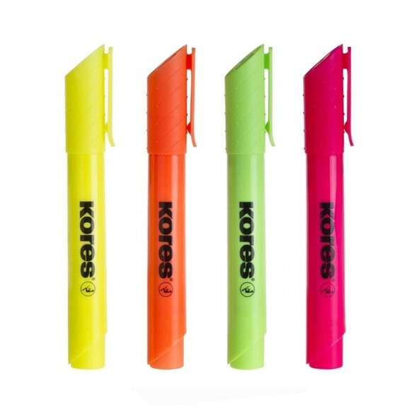 Fosforlu İşaret Kalem Seti 4 lü 1 Paket - 2