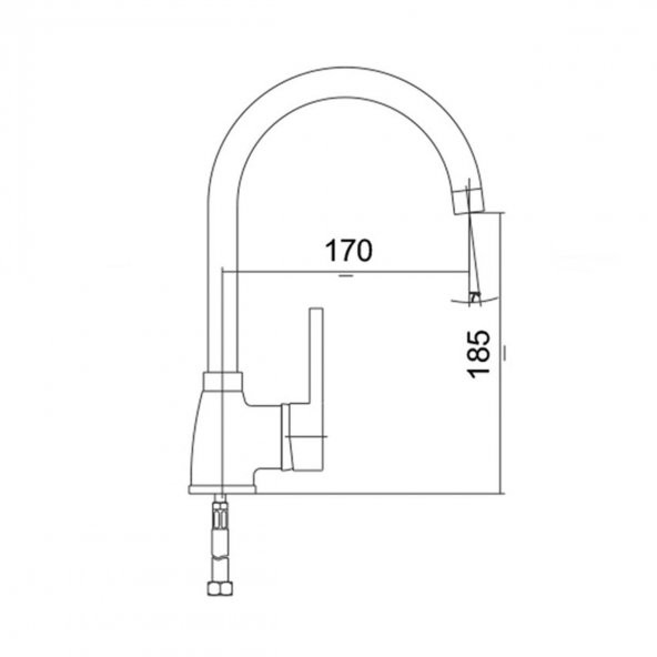 Venezia Kroma Serisi Krom Kuğu Lavabo Bataryası - 2