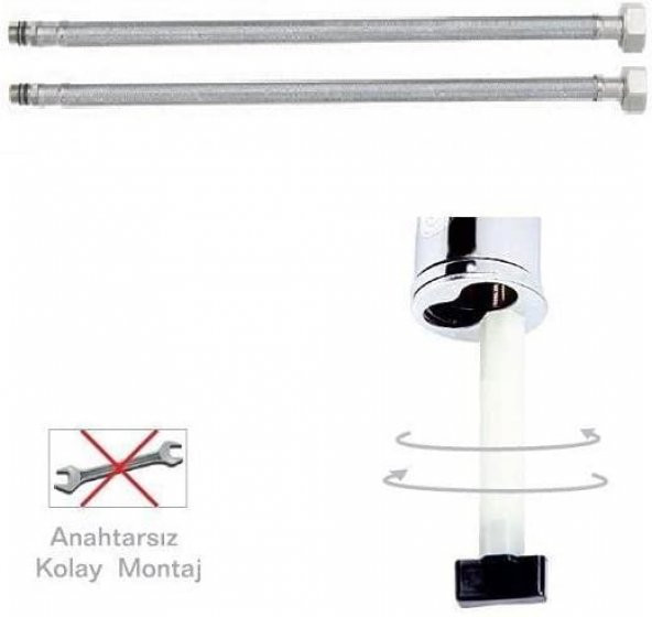 Venezia Kroma Serisi Krom Kuğu Lavabo Bataryası - 3