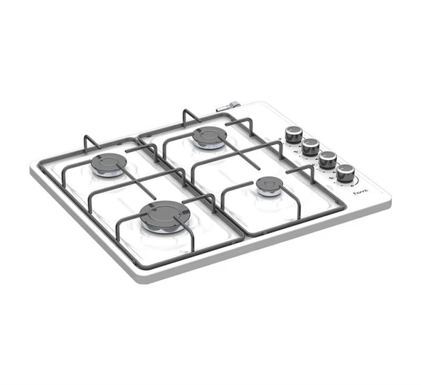 Ferre D40 W 4 Gözü Gazlı Ultra Slim Gövde Set Üstü Ocak - Beyaz