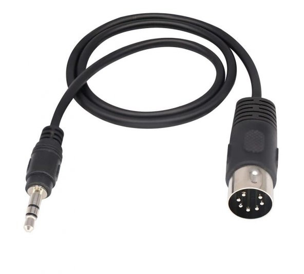 7 Pin Din Erkek to 3.5 mm Stereo Erkek Kablo 1.5 Metre