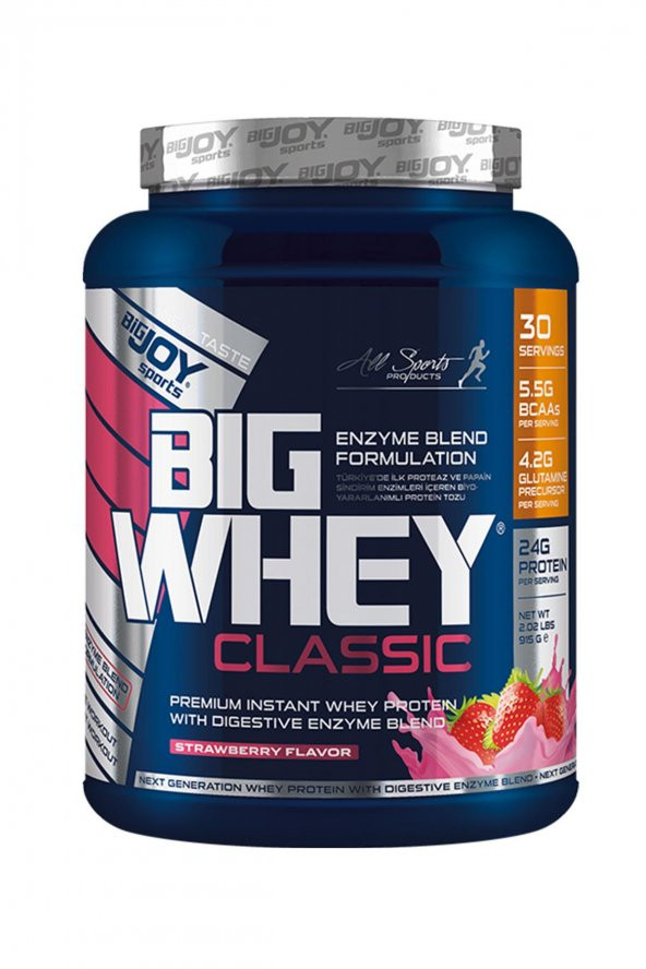 Bigjoy BigWhey Classic Whey Protein Tozu 990 Gr Çilek Aromalı