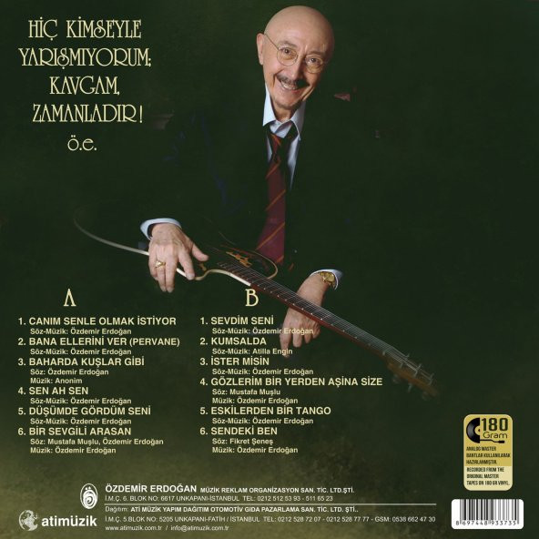 ÖZDEMİR ERDOĞAN - CANIM SENLE OLMAK İSTİYOR (LP) - 2