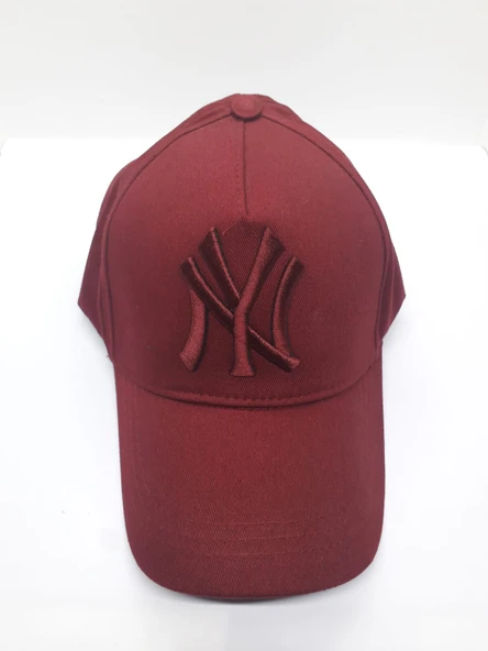 Siyah Beyaz Ny Nakışlı  Şapka Kep  Sarı Tek Ebat - Resim 7