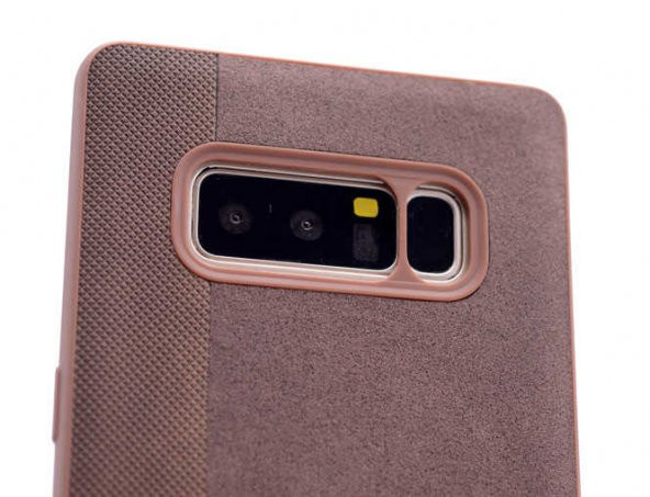 Galaxy Note 8 Kılıf Kumaş Kaplama Yumuşak Silikon - 3