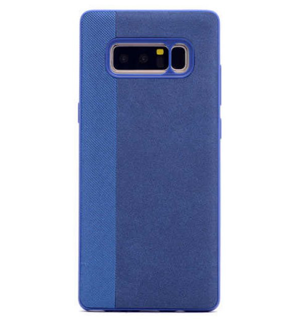 Galaxy Note 8 Kılıf Kumaş Kaplama Yumuşak Silikon - 8