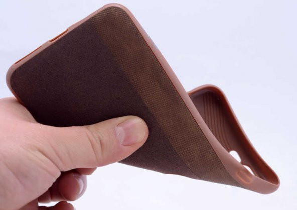 Apple iPhone 8 Plus Kılıf Kumaş Kaplama Yumuşak Silikon - 8