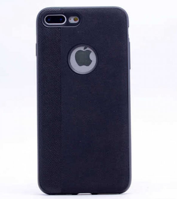 Apple iPhone 8 Plus Kılıf Kumaş Kaplama Yumuşak Silikon - 10