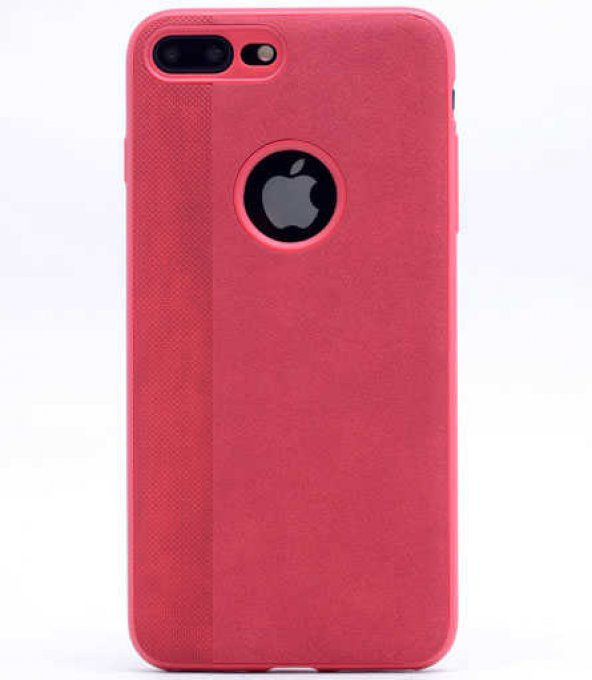 Apple iPhone 8 Plus Kılıf Kumaş Kaplama Yumuşak Silikon - 11