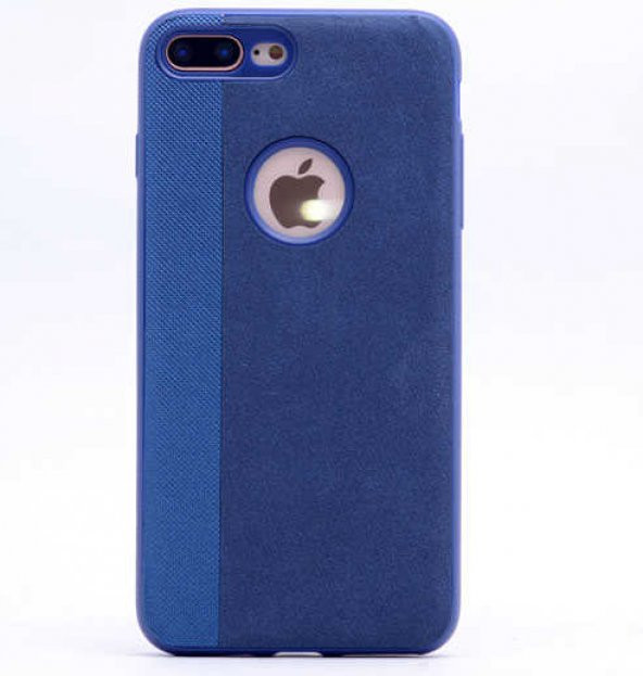 Apple iPhone 8 Plus Kılıf Kumaş Kaplama Yumuşak Silikon - 12