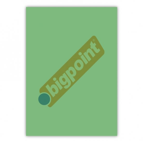 Bigpoint A4 Cilt Kapağı 150 Mikron Şeffaf Yeşil 100'lü Paket