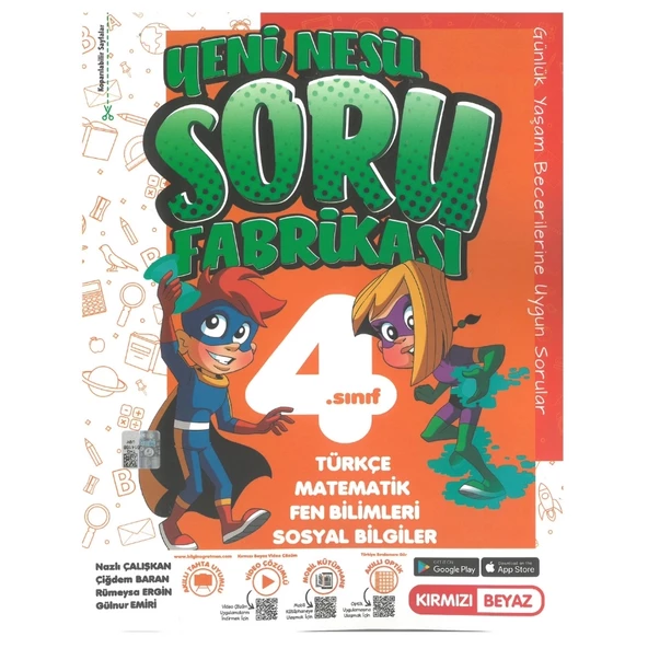 Kırmızı Beyaz 4.Sınıf Yeni Nesil Efsane Soru Fabrikası