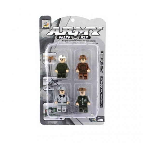 BIG22792B Mega, Ausini Army 4lü Figür Seti