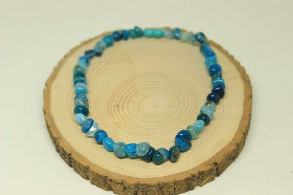 Akik Taşı Kolye 8-10mm Aralığı (Klipsli) (23855) - Resim 3