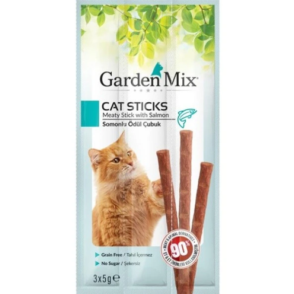 Gardenmix Somonlu Kedi Stick Ödül 3*5g 1 adet Skt: 09/2026