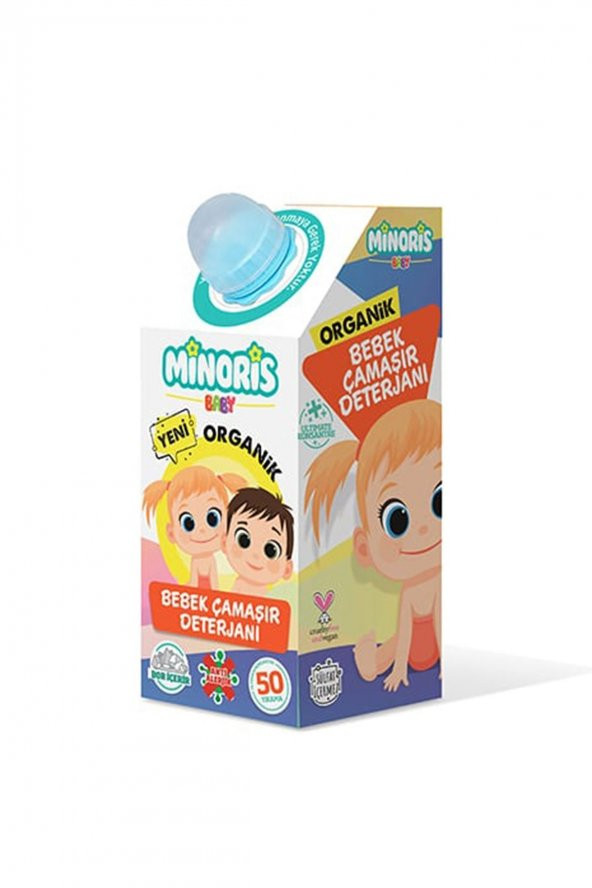 Minoris Baby Organik Çocuklar İçin Tamamen Doğal Bebek Çamaşır Deterjanı 1Lt
