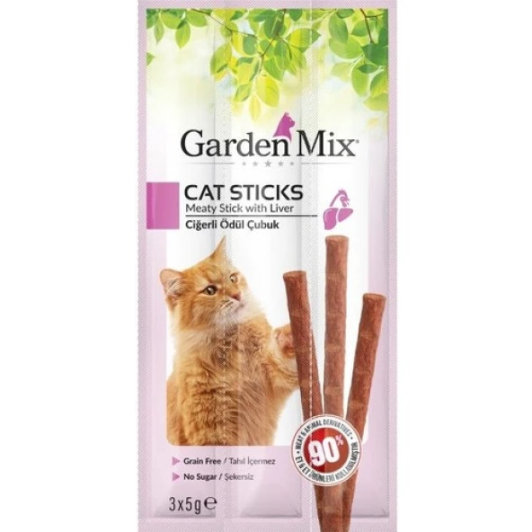 Gardenmix Ciğerli Kedi Stick Ödül 3*5g 1 adet Skt: 09/2025