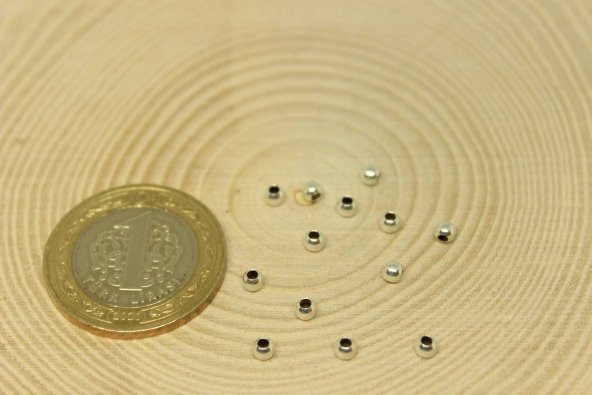 Gümüş Boncuk 3mm/5 adet