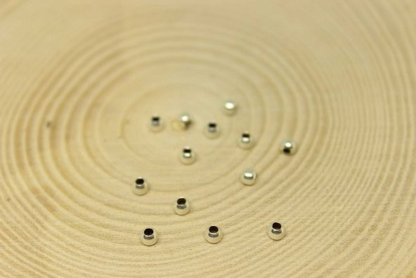 Gümüş Boncuk 3mm/5 adet - 2