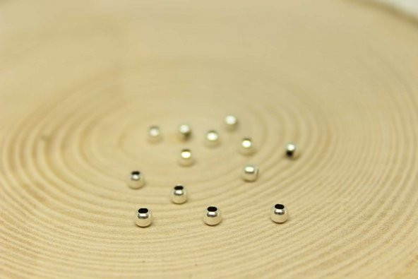 Gümüş Boncuk 3mm/5 adet - 3