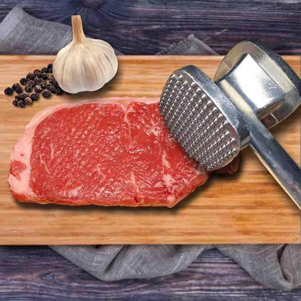 Alüminyum Büyük Boy Et Döveceği  Paslanmaz Kararmaz 1.Kalite 380Gr-ETA38 - 2