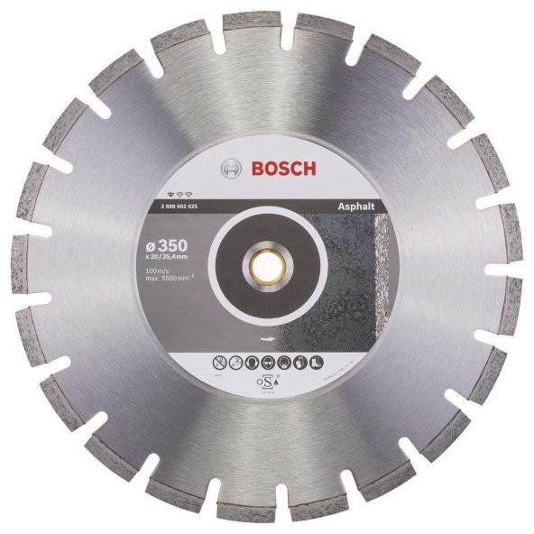 Bosch Standart 350x25,4x20mm Elmas Asfalt Daire Testere Bıçağı
