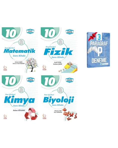 10. Sınıf Fen Liseleri Matematik Fizik Kimya Biyoloji Soru Kitabı