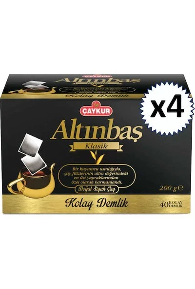 Çaykur Altınbaş Demlik Poşet Çay 200 gr x 2li Altınbaş - 2