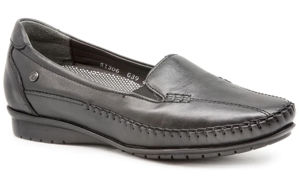 Forelli 33005 Siyah Bayan Ayakkabı Comfort