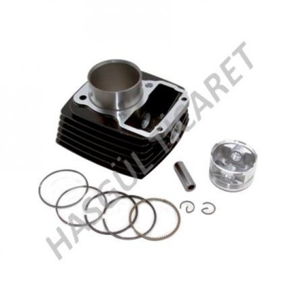 Hsgl Motorsiklet Cg 125 15 perno 56.5mm Silver Silindir Atg Sekman Conta Takımı Piston 51015 - 5