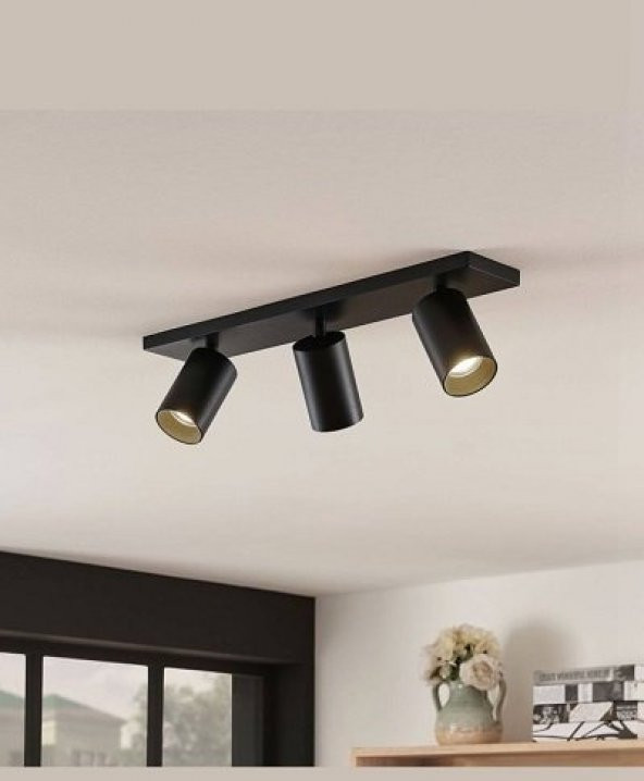 MYLİGHTS  ÜÇLÜ LED AVİZE LED APLİK  60 CM KASA  GÜN IŞIĞI LED AMPULLÜ - 1