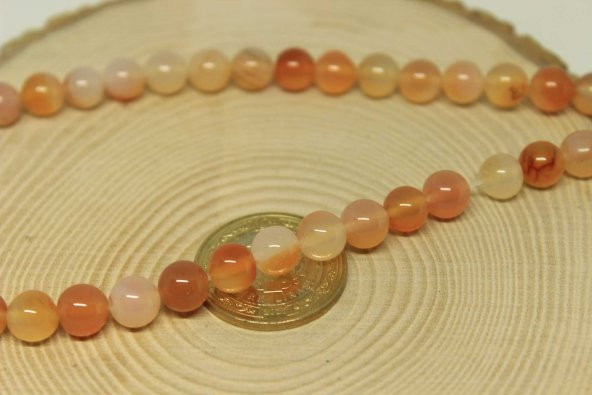 Akik Taşı Dizi 8mm (24025) - Resim 2