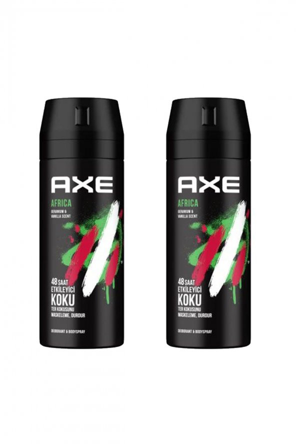 2 Adet Africa Erkek Deodorant Sprey 150 ml