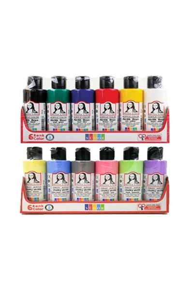 Südor Mona Lisa 12x70ml Akrilik Boya -  Normal + Chalky SD150-X15
