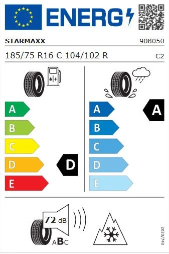 Starmaxx Vanmaxx A/S 185/75R16C 104/102R 8PR TL (4 Mevsim) (2025) - Resim 2