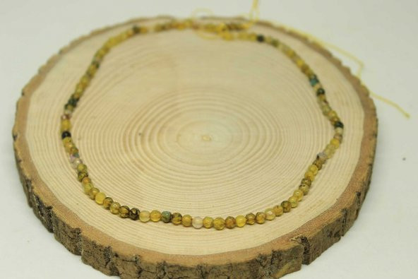 Akik Taşı Faset Kesim 4mm/10 adet (24030-1) - Resim 3