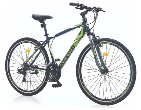 CORELLİ TRİVOR 5.1 28" CITY ERKEK V FREN SHIMANO STEF 41 21 VİTES GRİ YEŞİL - 3