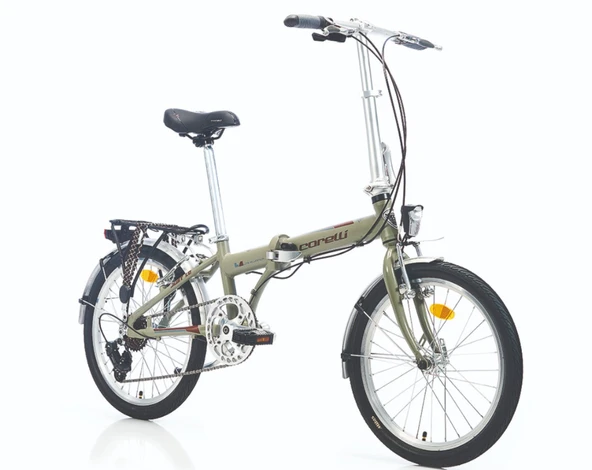 Corelli Just 1.0 20 Jant 8 Vites Katlanabilir Bisiklet gri kahve - 3