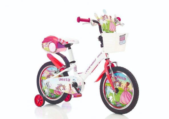 CORELLİ LOVELY KIZ 16JANT ÇAMURLUKLU AKSESUARLI MTB 1 VİTES KIRMIZI