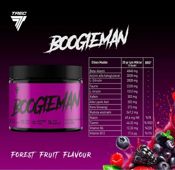 Trec Boogıeman Pre-Workout 300 Gr + HEDİYENİ KENDİN SEÇ!