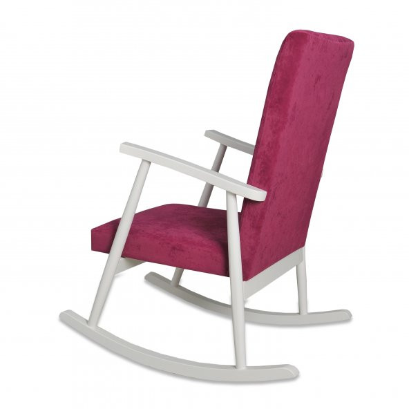 Asedia Trend Lake Fuşya Sallanan Sandaye Dinlenme Emzirme Baba Tv Okuma Koltuğu Berjer - Resim 2