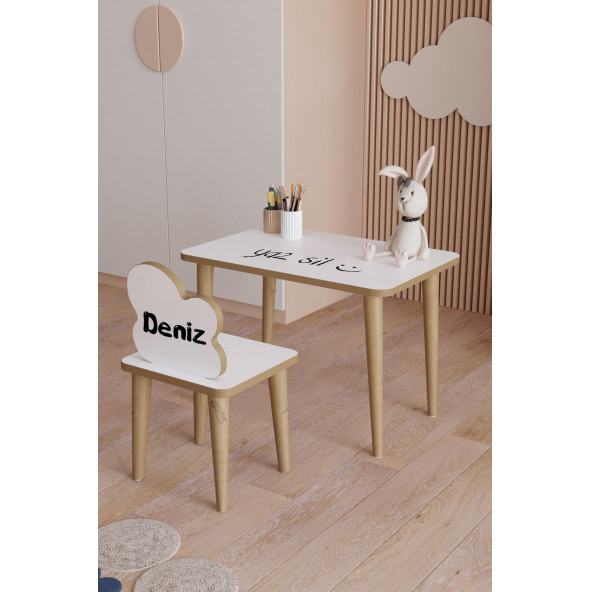 Çocuk Masa Sandalye Aktivite Montessori Takımı