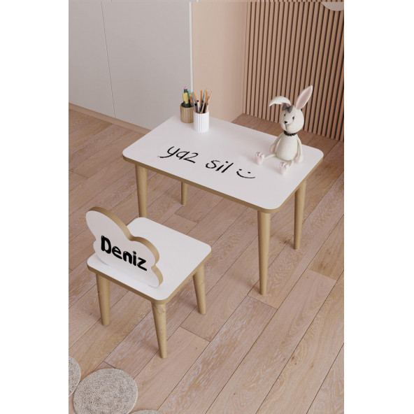 Çocuk Masa Sandalye Aktivite Montessori Takımı - 2